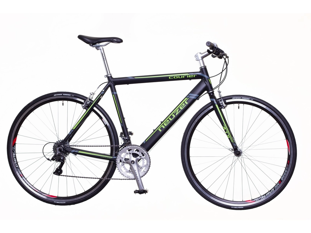 NEUZER Courier DT fitness kerékpár, fekete / zöld-szürke (matt)