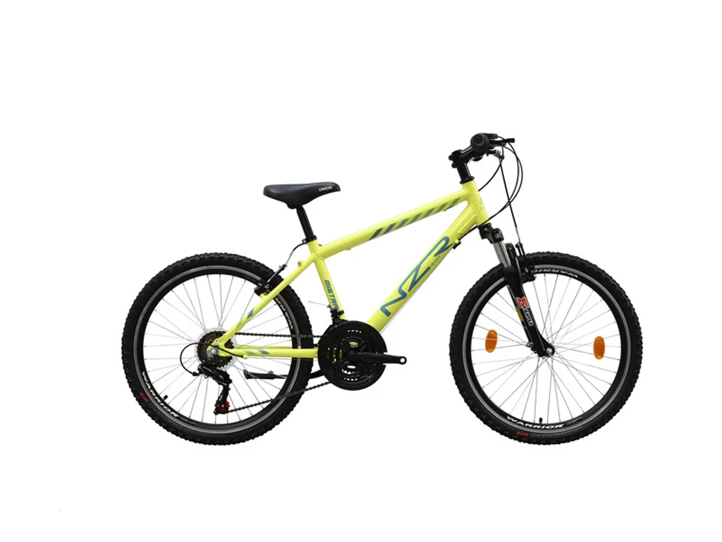 NEUZER Mistral 24col MTB fiú gyerekkerékpár - 18 sebességes alu - neonsárga / kék