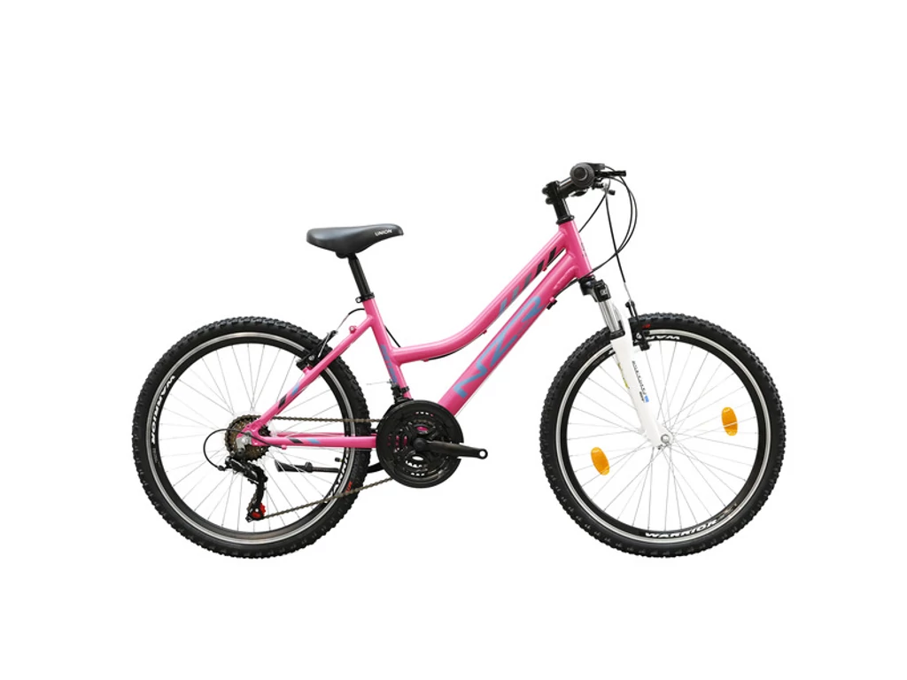 NEUZER Mistral 24col MTB lány gyerekkerékpár - 18 sebességes alu - pink / kék-fekete