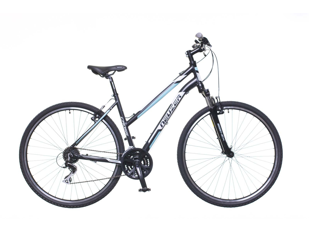 NEUZER X200 női cross kerékpár, fekete / fehér-kék
