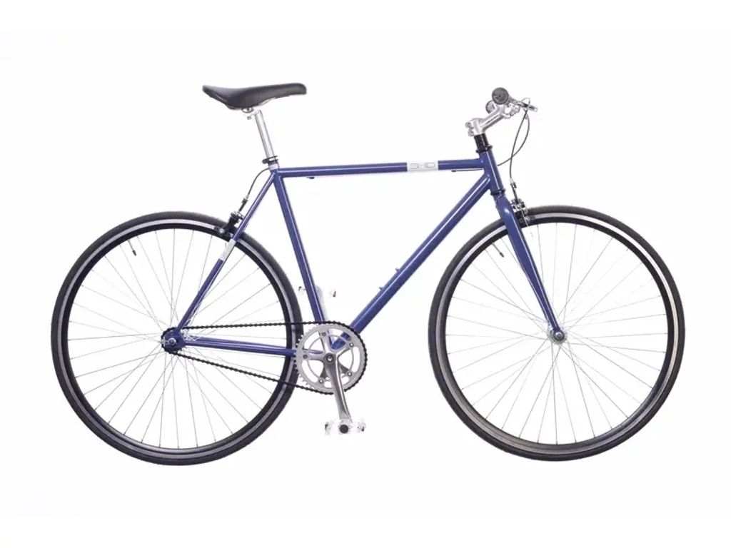 NEUZER Skid 28col városi fixi / single speed kerékpár - metálkék/ezüst