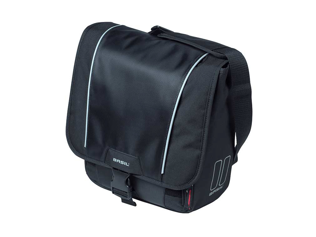 BASIL Sport Design Commuter Bag egyoldalas táska - vízálló - Hook ON - 18 liter - fekete