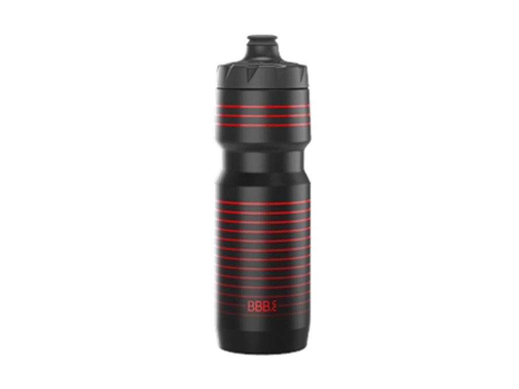 BBB AutoTank XL kulacs automatikus szeleppel - 750ml - fekete/piros csíkos