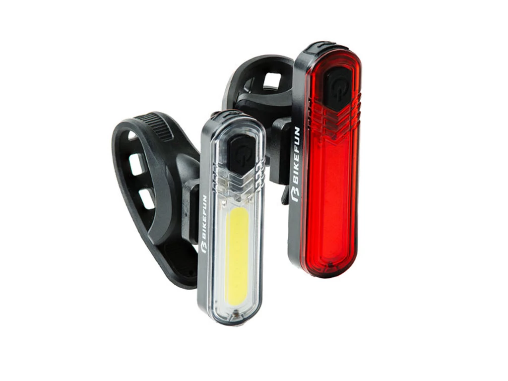 BIKEFUN Spark USB hátsó lámpa / villogó szett futófénnyel