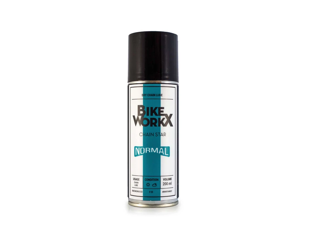 Bikeworkx Chain Star Normal száraz lánckenő spray kerékpárhoz, 200 ml