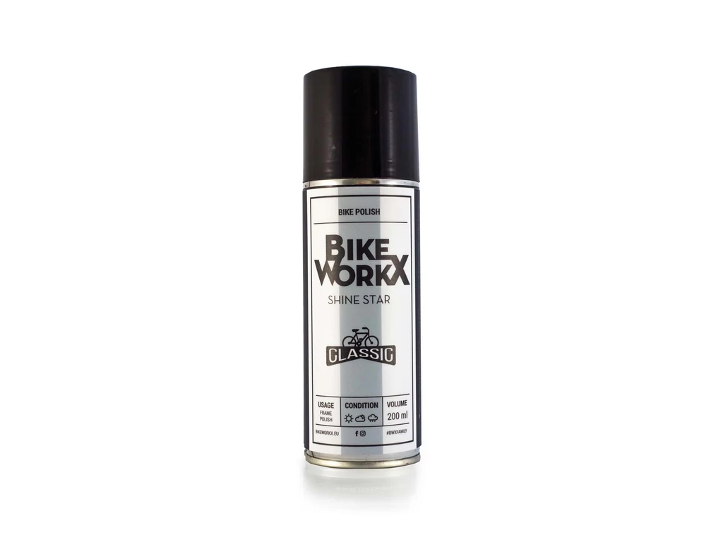 Bikeworkx Shine Star Classic kerékápoló-fényező spray, 200 ml