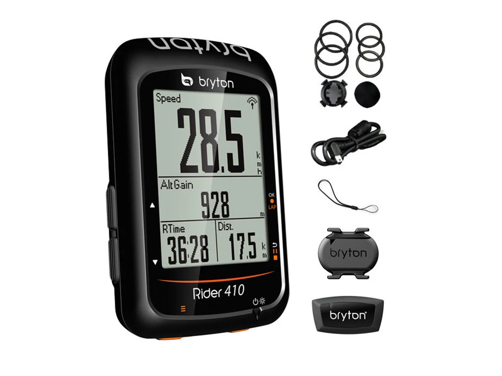 BRYTON RIDER 410T GPS kerékpár komputer szett (HRM+CAD)