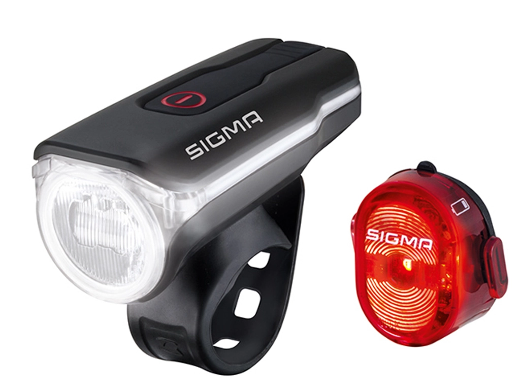 SIGMA Aura 60 USB + Nugget II első és hátsó lámpa szett