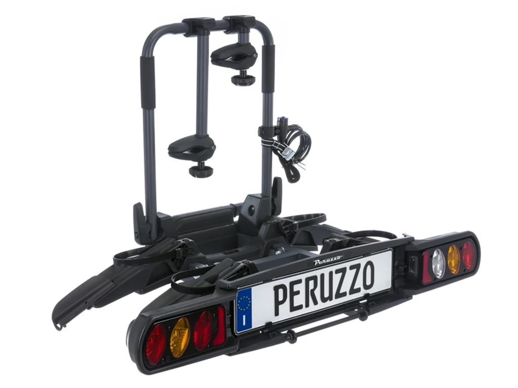 PERUZZO Pure Instinct kerékpárszállító vonóhorogra 2 kerékpárhoz, sínes, acél