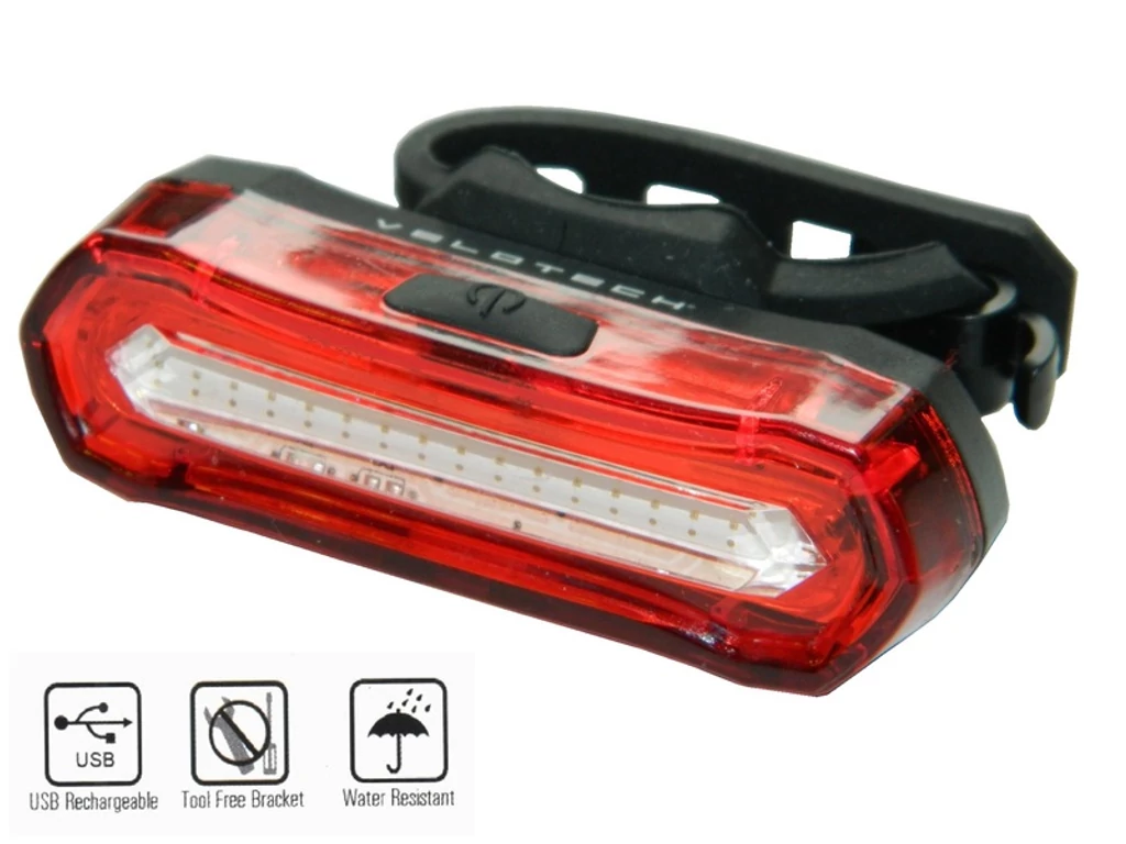 VELOTECH 16 CHIPLED USB hátsó lámpa, 30 lumen