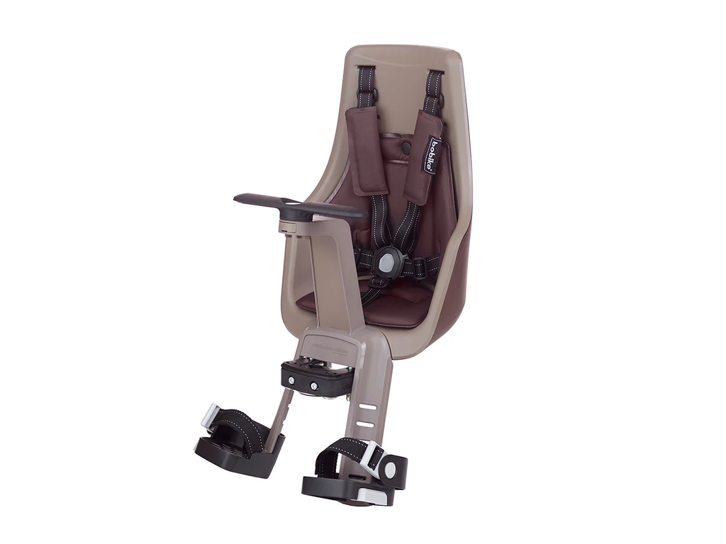 BOBIKE Exclusive Mini Plus első gyerekülés homlokcsőre, karamellbarna