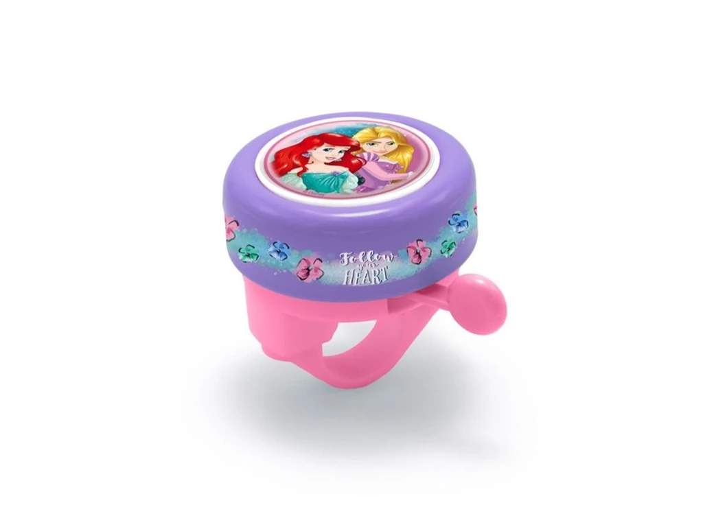 Disney hercegnős gyermek kerékpár csengő, - lila/ pink - 55 mm