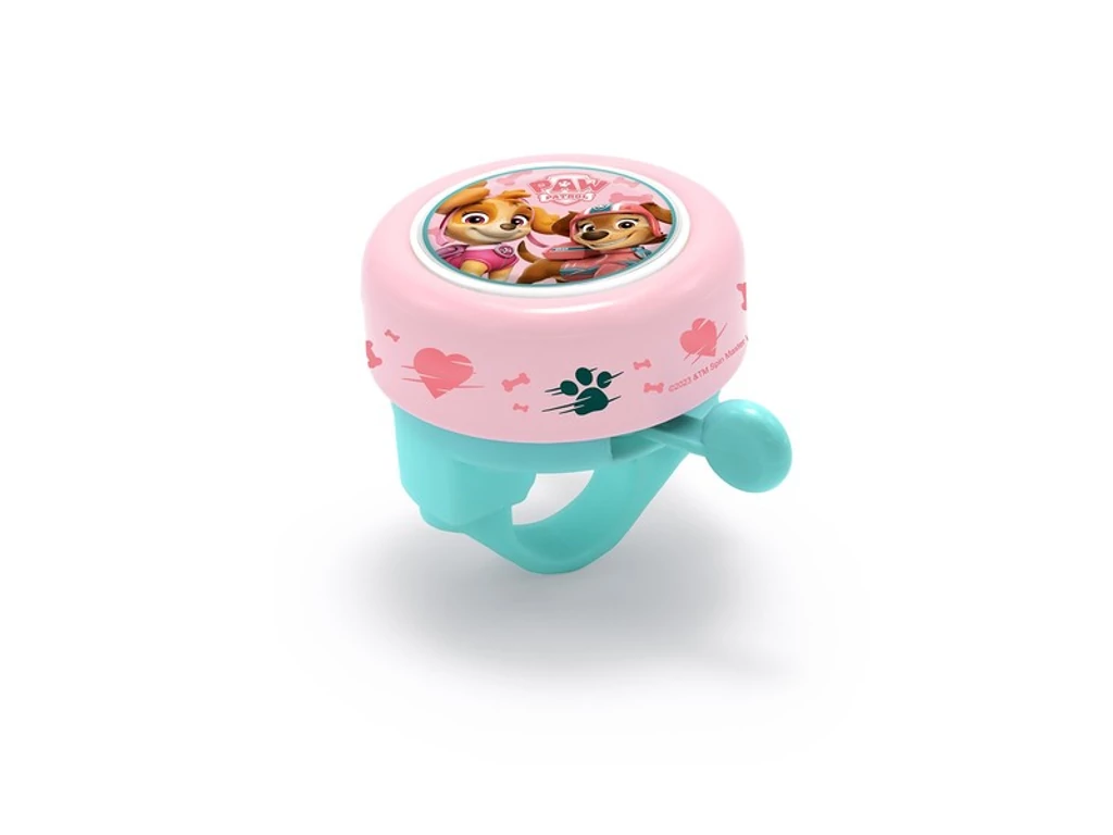 Nickelodeon Mancs őrjárat gyerek kerékpár csengő - rózsaszín/türkiz - 55 mm