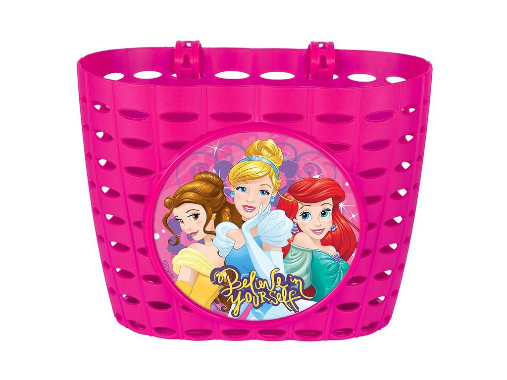 Első kosár gyermekkerékpárra, Disney hercegnős, 12-20col, pink
