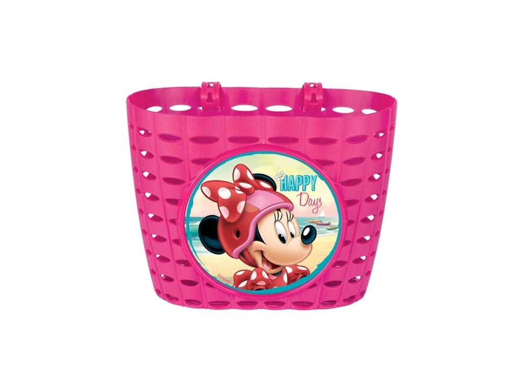 Disney Minnie Mouse első kosár gyermekkerékpárra - 12-20col - rózsaszín