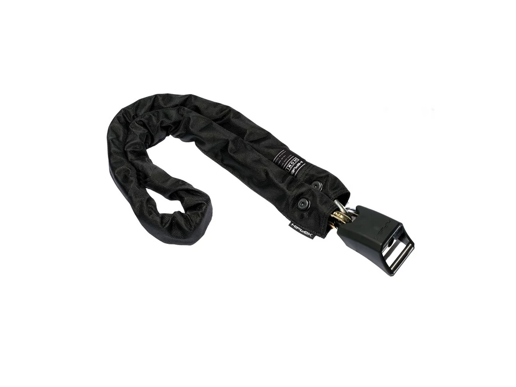 HIPLOK Homie Silver 120 cm kerékpárzár - All Black