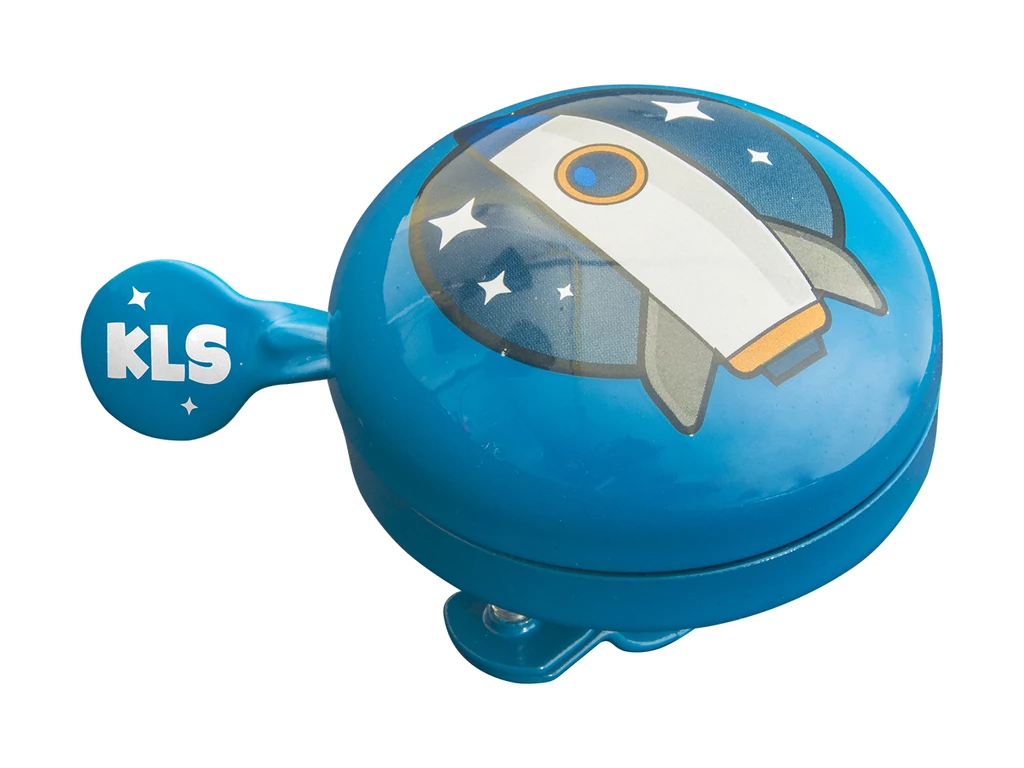 KELLYS Bell 60 Kids kerékpár csengő, kék, rakétás