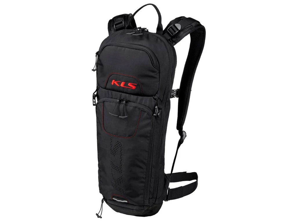 KLS Jet 8 hátizsák vízálló huzattal - fekete - 8 liter