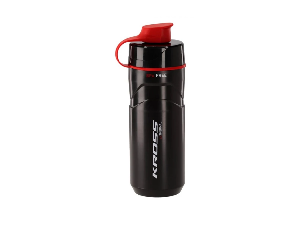 KROSS Esker Thermal thermo kulacs kivehető betéttel - 500/650ml - fekete/piros