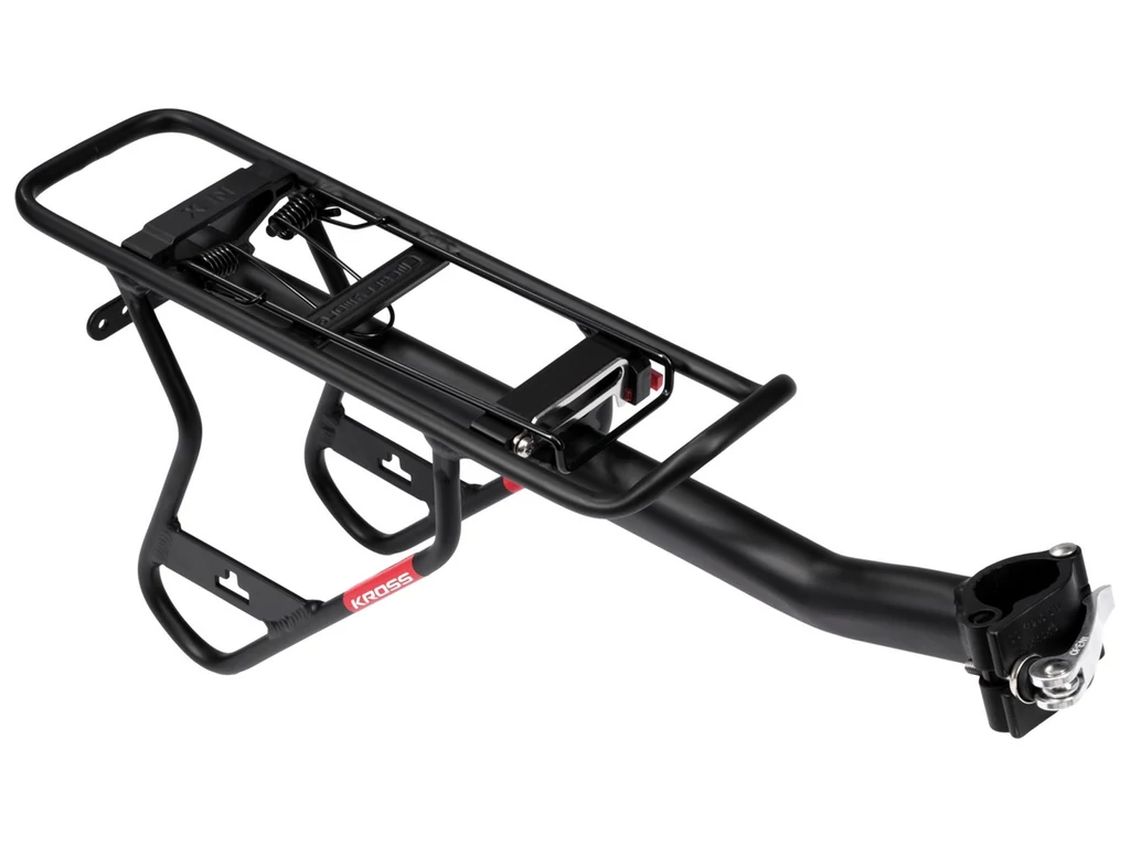 KROSS Libertyrack Carry More csomagtartó nyeregcsőre, 24-29col, alu, fekete