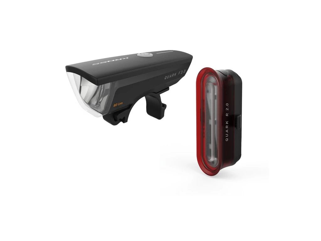 KROSS Quark Set 2.0 USB első és hátsó lámpa szett - újratölthető
