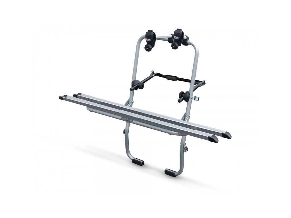 MENABO Steel Bike kerékpárszállító hátsó ajtóra 2 kerékpárhoz / sínes / acél