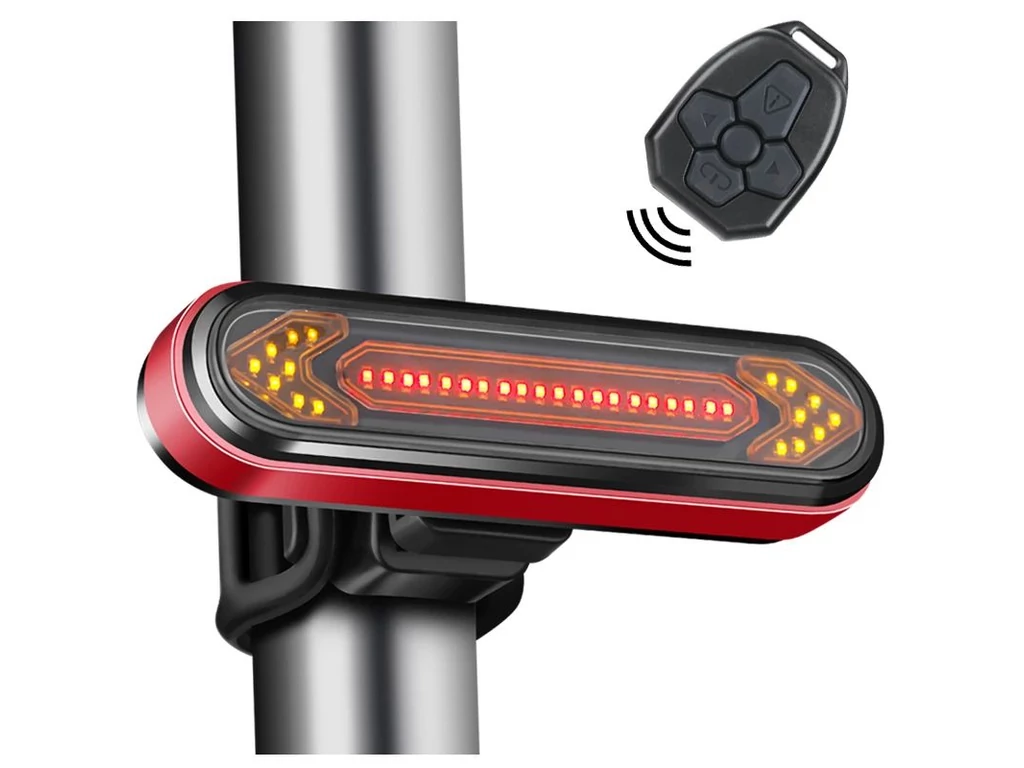 SUNIIK kerékpár / roller irányjelző távirányítóval - 50 lumen - 500mAh USB