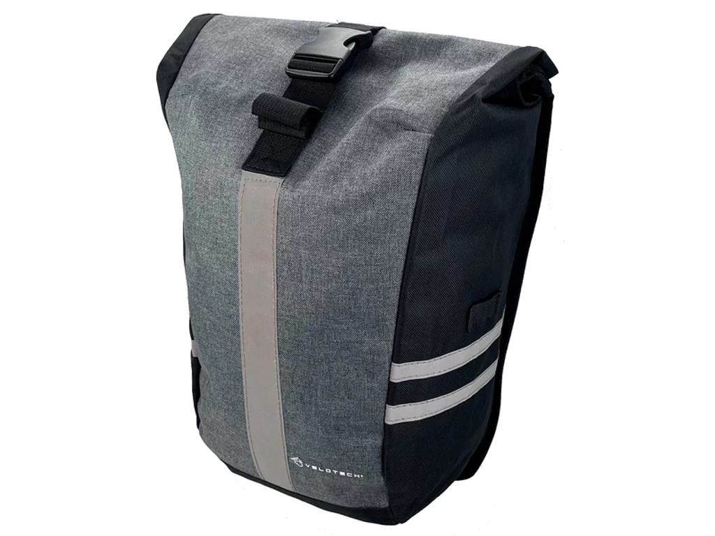 VELOTECH egyrészes túratáska csomagtartóra / 15 liter (M) / sötétszürke