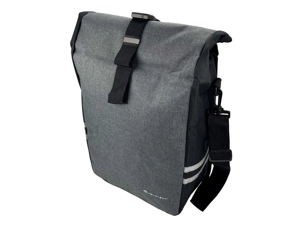 VELOTECH egyrészes túratáska csomagtartóra / 20 liter (L) / sötétszürke