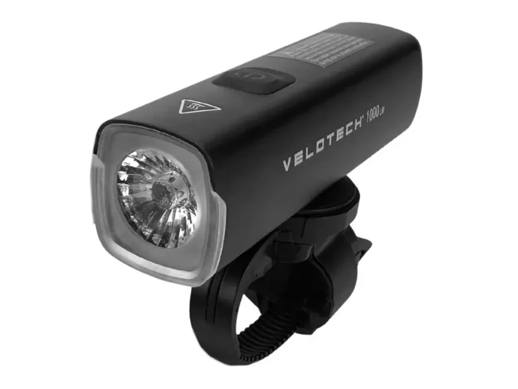 VELOTECH 1000LM USB első lámpa - 1000 lumen - alu