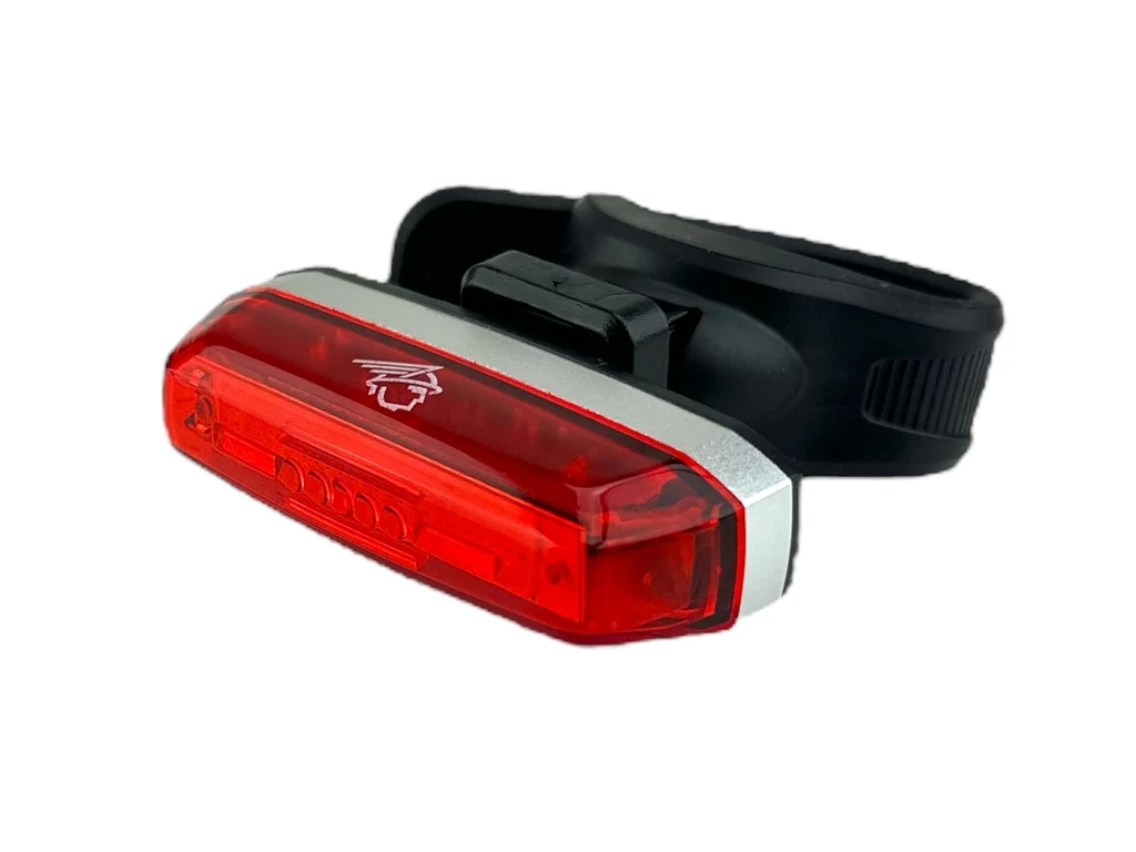 VELOTECH 25 chipled 35 lumen USB hátsó lámpa / villogó - alu