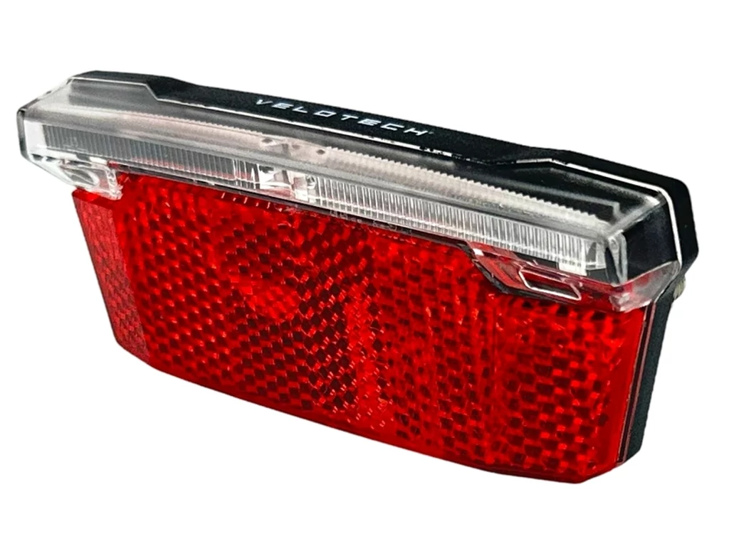 VELOTECH 3LED hátsó lámpa csomagtartóra - dinamós