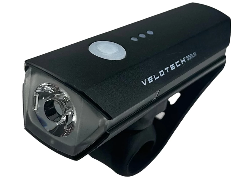 VELOTECH 550 lumen USB első lámpa
