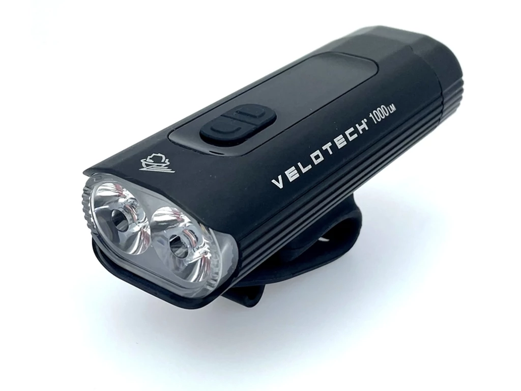 VELOTECH Ultra 1000 USB első lámpa / powerbank - 1000 lumen - alu