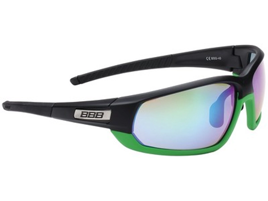 BBB Adapt kerékpáros sport napszemüveg - matt fekete-matt zöld keret MLC zöld lencse