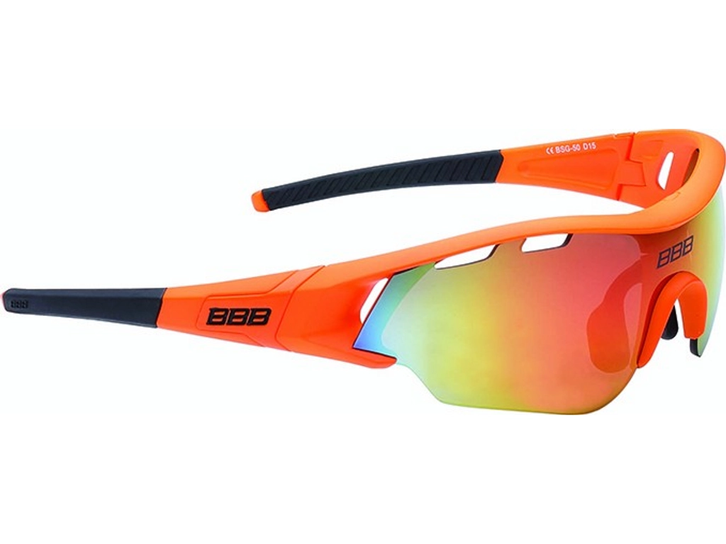 BBB Summit kerékpáros sport napszemüveg - matt narancs keret MLC kék lencse