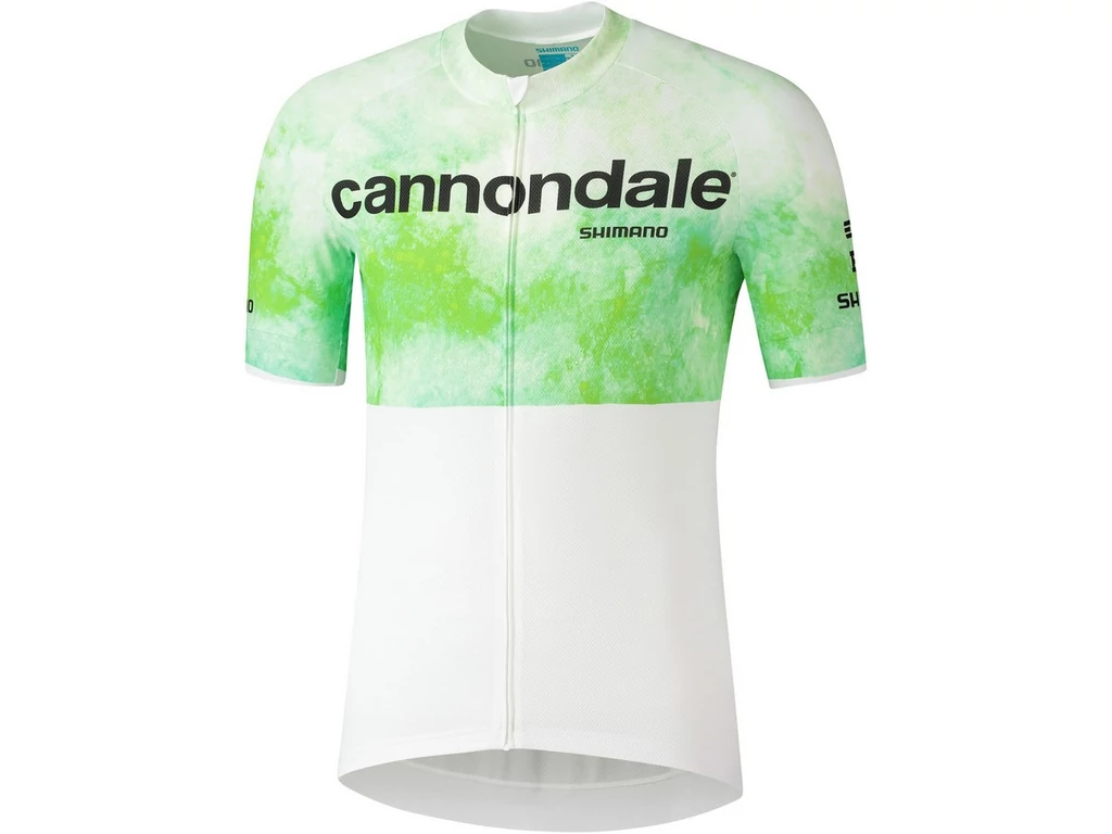 CANNONDALE CFR Replica Jersey By Shimano rövidujjú országúti mez - fehér/zöld