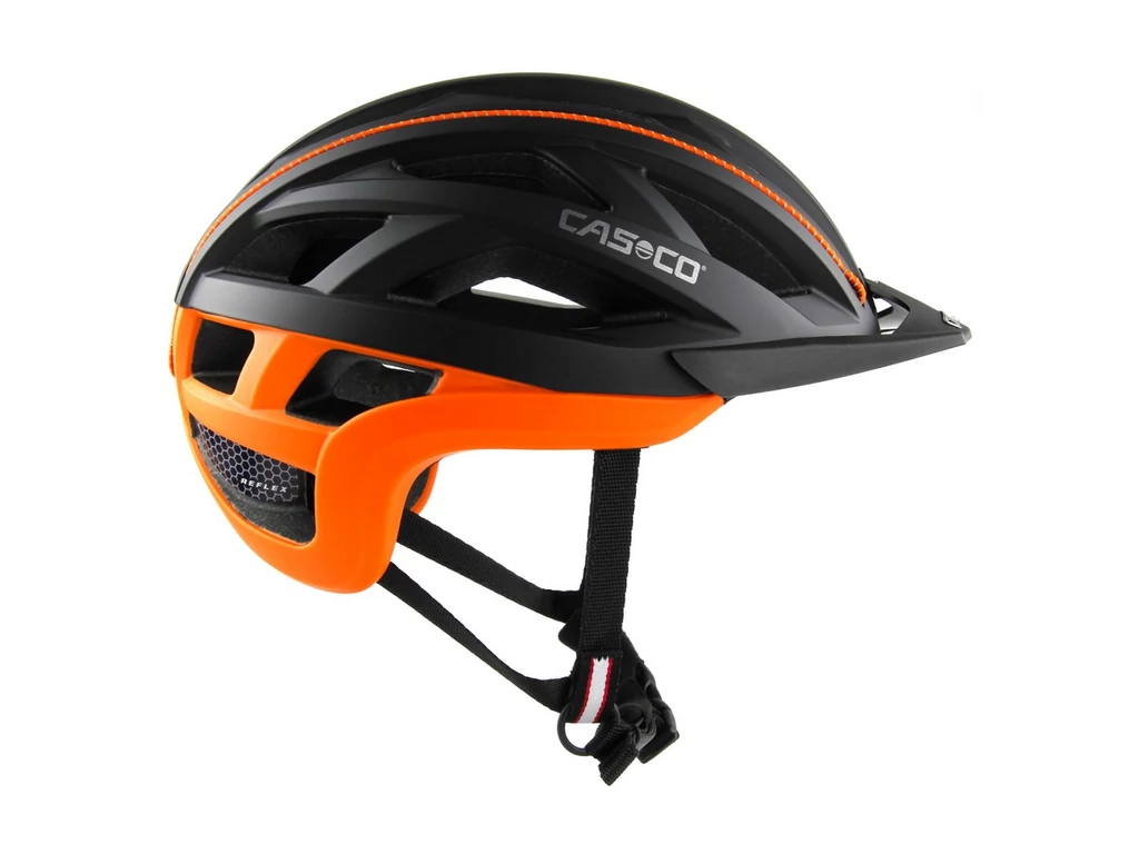 CASCO Cuda 2 kerékpáros sisak - black orange matt
