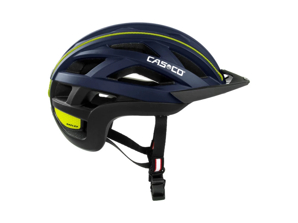 CASCO Cuda 2 kerékpáros sisak - blue-neonyellow