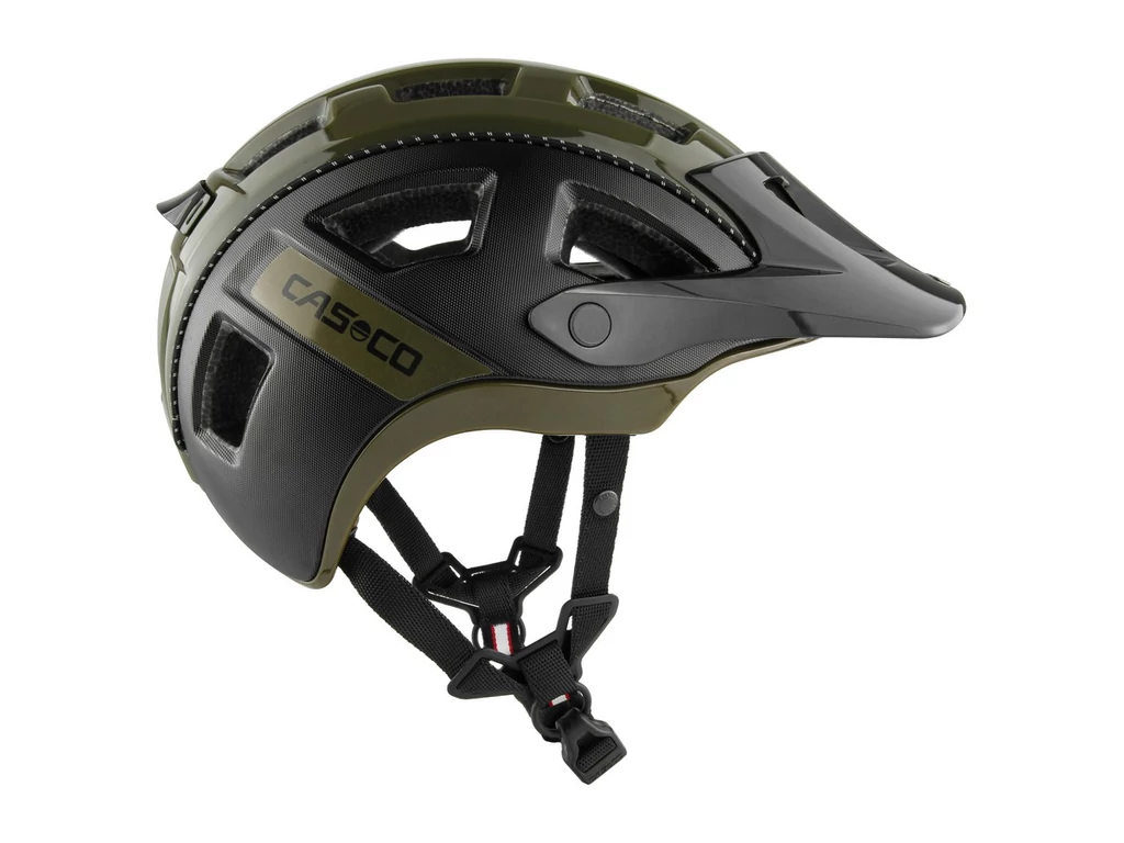 CASCO MTBe 2 kerékpáros sisak - black olive matt