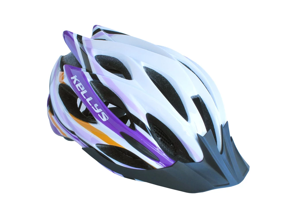 KELLYS Dynamic bukósisak - white / alpine purple