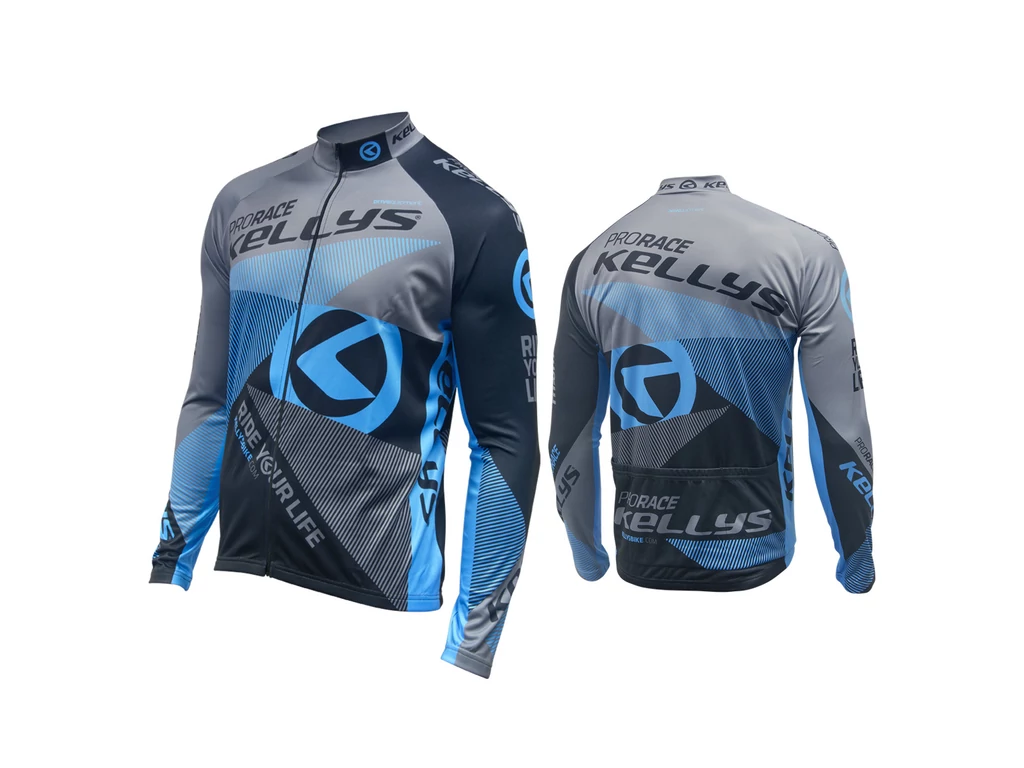 KELLYS PRO Race hosszú ujjú mez, fekete-kék