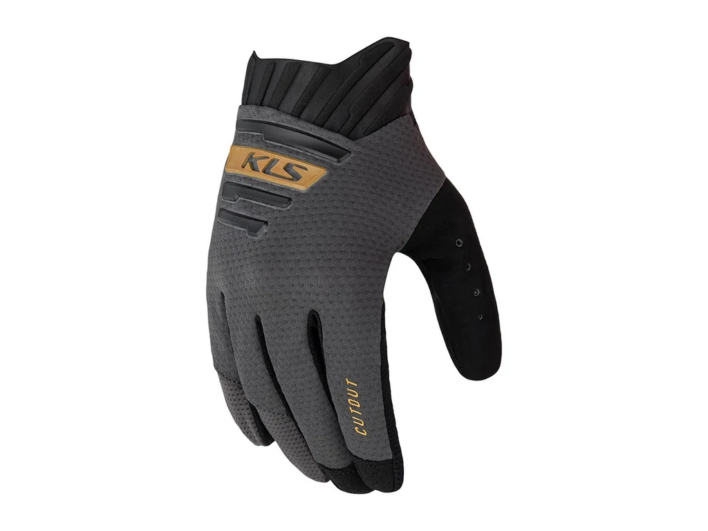 KLS Cutout Long 022 hosszúujjú kerékpáros kesztyű - Anthracite