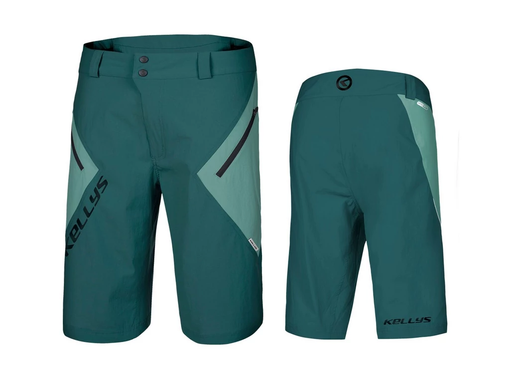 KELLYS Stoke férfi enduro/MTB kerékpáros rövidnadrág/sort betéttel - Blue