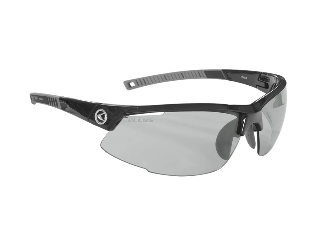 KELLYS Force Photochromic kerékpáros szemüveg, Shiny Black