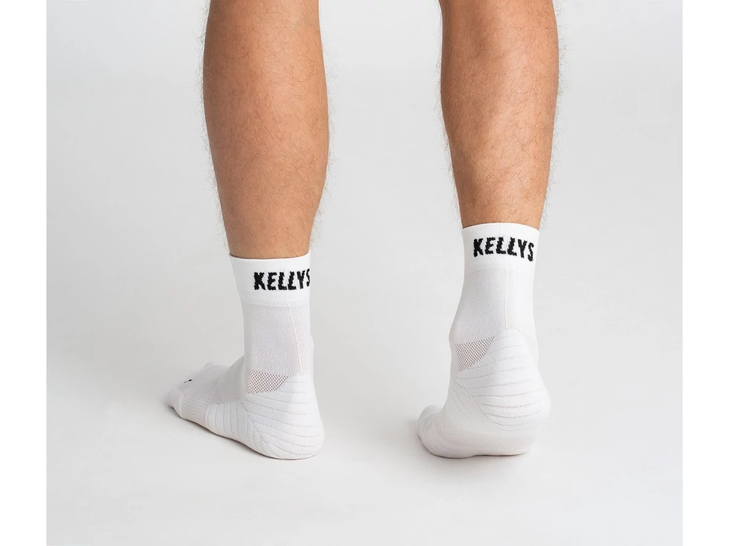 KELLYS Snug technikai zokni / sportzokni - white