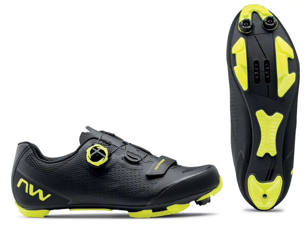 NORTHWAVE MTB Razer 2 kerékpáros cipő - fekete/fluo sárga