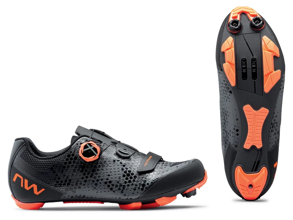 NORTHWAVE MTB Razer 2 kerékpáros cipő - szürke/narancssárga