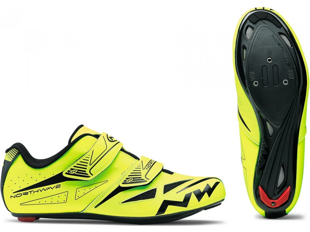 NORTHWAVE Road Jet EVO kerékpáros országúti cipő, fluo sárga