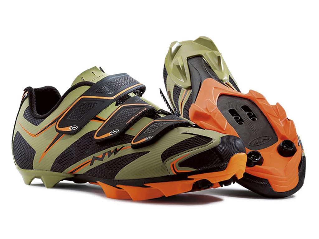 NORTHWAVE Scorpius 3S MTB kerékpáros cipő - fekete/military